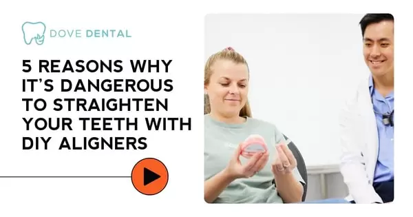 Video thumbnail titled “5 Reasons Why It’s Dangerous to Straighten Your Teeth With DIY Aligners”
