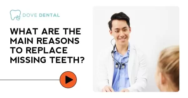 Video thumbnail titled “What Are the Main Reasons to Replace Missing Teeth?”